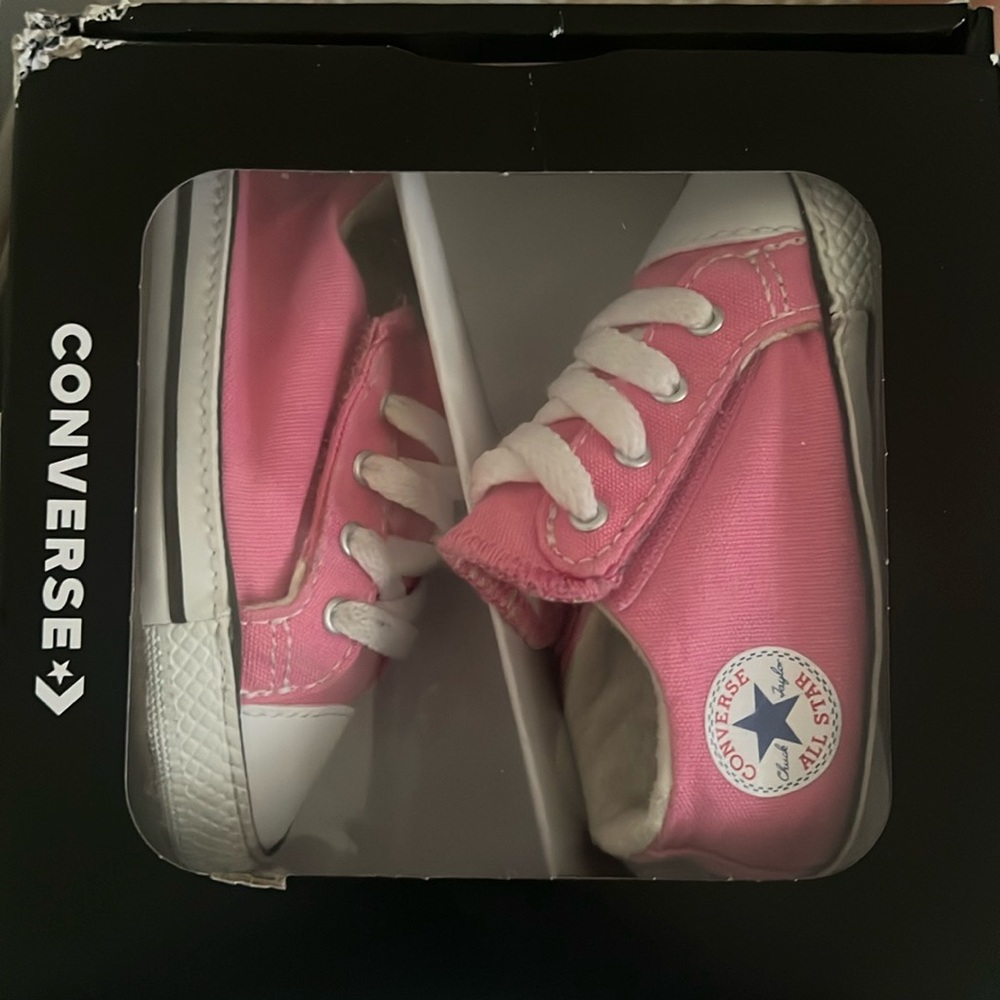Baby pink converse soft bottom